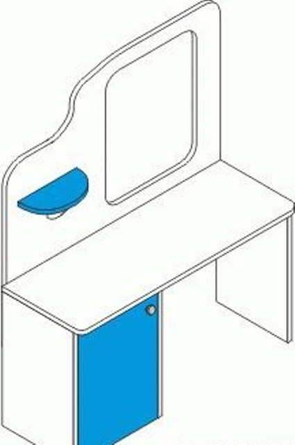 Стол туалетный детский МИ -2.2