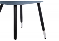 Стул Гави голубой, ноги с декором