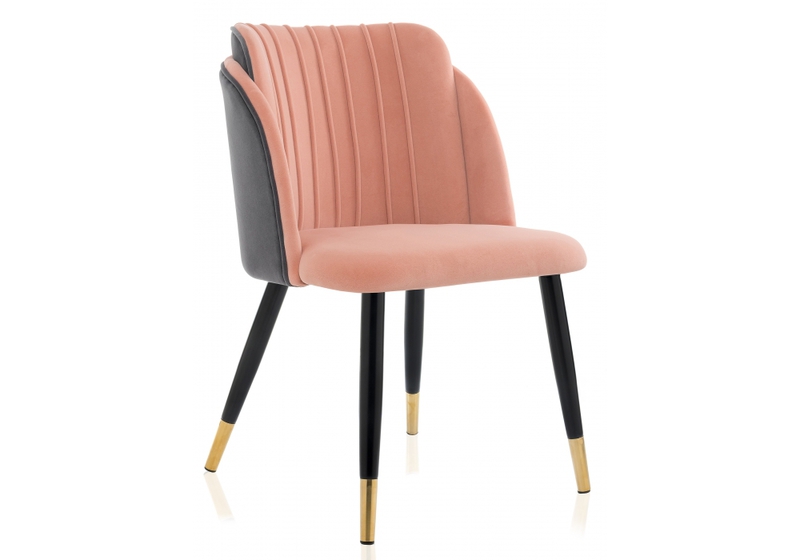 Стул Орлеан розовый/серый